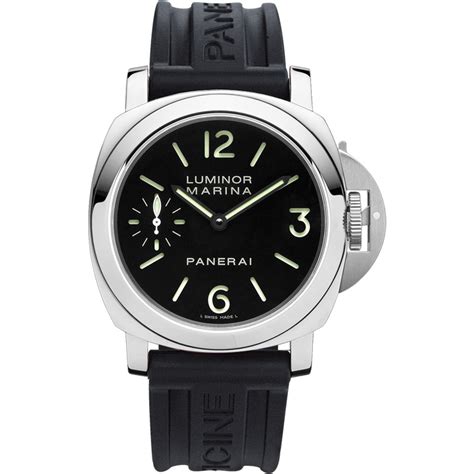 panerai luminor marina rubber band|panerai watch with rubber strap.